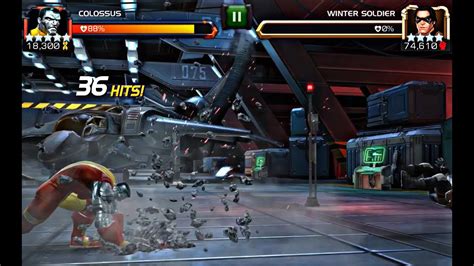 Mcoc Rol 5 R5 Colossus Vs Winter Soldier Youtube