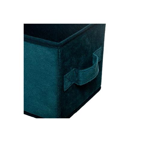 Boîte de Rangement Velours Mix N Modul 15x31cm Bleu