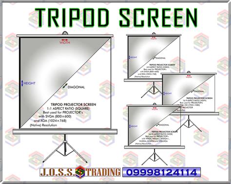 TRIPOD SCREEN | PROJECTOR SCREEN WITH STAND – BentaMan