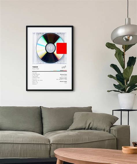 Kanye West Yeezus Poster Duwart Music Album Cover Art Print