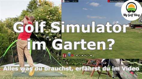 Golf Simulator Im Garten Schnell Einfach Und Preiswert MyGolfBlog