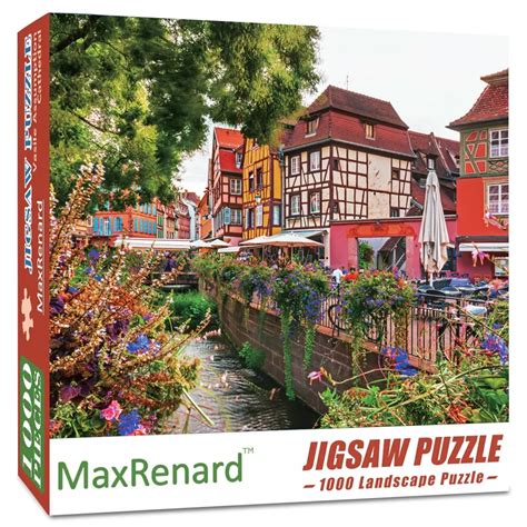 Puzzle Colmar Stadt 1000 Teile für Erwachsene bunte Landschaft Wand