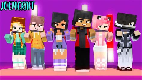 Aphmau Macn Kc Aaron Zane Couple Dance Chiken Wings Meme Phuthon Dance Minecraft