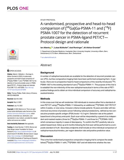 PDF A Randomised Prospective And Head To Head Comparison Of 68Ga Ga