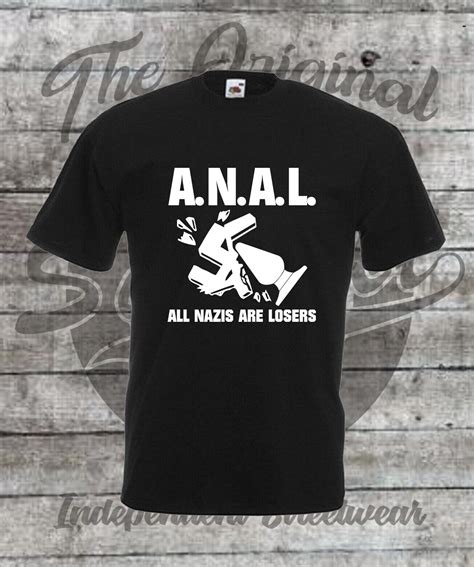 T Shirt Größe S 4XL A N A L FCK NZS Gegen Nazis Antifa