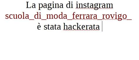 Pagina Instagram Hackerata Lorella Chinaglia Scuola Di Moda E Sartoria