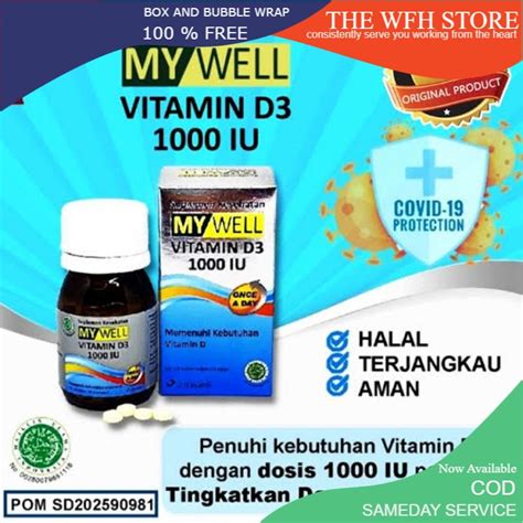 Jual My Well Vitamin D Iu Tablet Mg Original