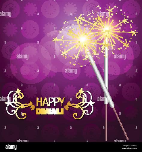 beautiful diwali crackers background design illustration Stock Vector ...