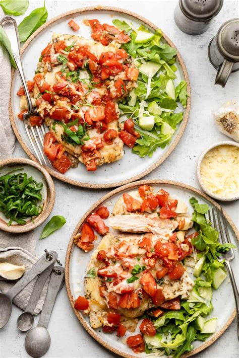 Easy Bruschetta Chicken Recipe Erin Lives Whole