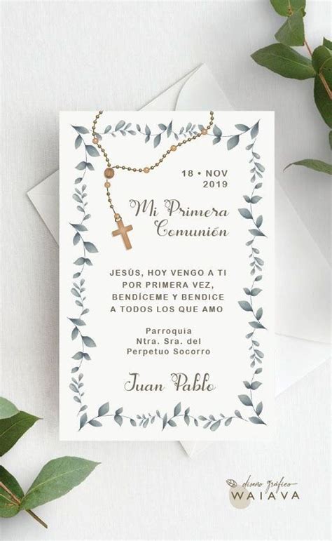 Invitaci N Primera Comunion Ideas Communion Invitations First