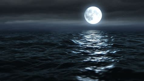 moon over ocean Stock Footage Video (100% Royalty-free) 9253310 ...