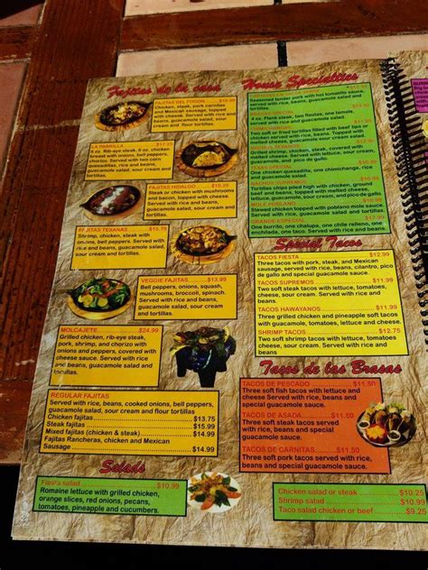 Menu At Las Brasas Grill Restaurant East Aurora