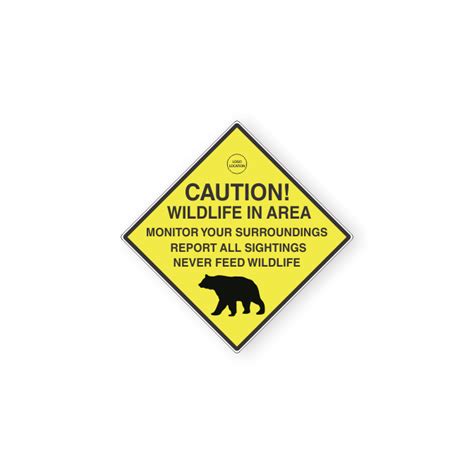 Caution! WIldlife In Area Sign | Devco Consulting