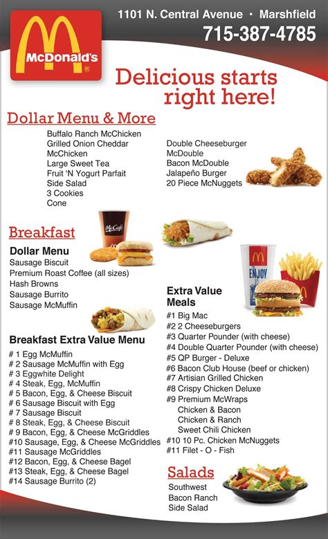 Mcdonald S Menu