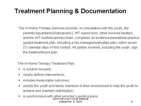 Inhome Therapy Iht Overview Performance Specifications Medical Necessity