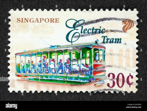 Singapore Postage Stamp Stock Photo Alamy