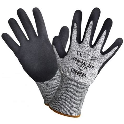 Ronco 69 572T PrimaCut Sandy Nitrile Palm Coated Cut Gloves MacMor