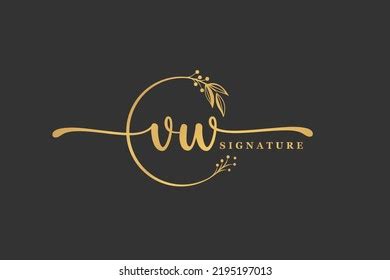 Luxury Gold Signature Initial Mo Logo Stock Vector Royalty Free