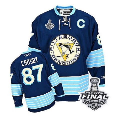 Youth Reebok Pittsburgh Penguins 87 Sidney Crosby Authentic Navy Blue ...