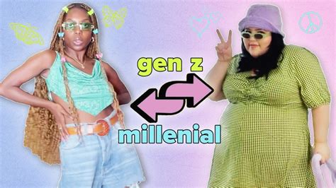 Gen Z Vs Millennial Style Swap Youtube