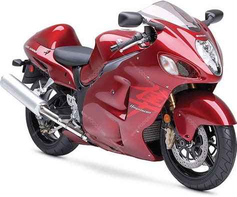 Suzuki GSX 1300 R Hayabusa 2007 Red Fooqs Motorcycle Decals Aufkleber