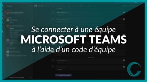 Se Connecter à Une équipe Microsoft Teams à Laide Dun Code Déquipe