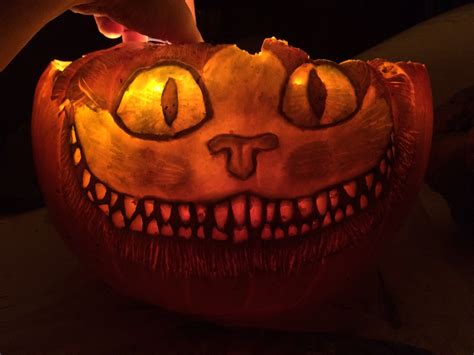 Pumpkin Carving Cheshire Cat On Behance