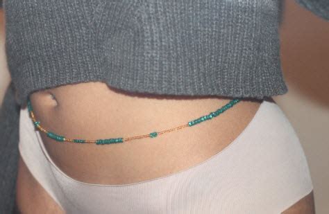 Emerald Isle Green Gold Single Strand Waistbeads Royal Waistbeads