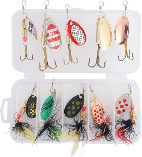 Fishing Lures Set Pcs Sequins Lure Kit With Storage Box Rotating