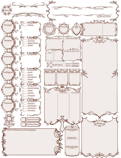 Dnd Character Backstory Template