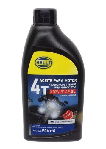 Aceite 20w50 Mineral Multigrado 946ml Motos 4 Tiempos