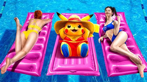 My Pokemon Is Missing In Waterpark How To Catch A Pikachu Pokemon In Real Life Youtube