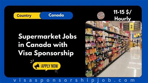 Supermarket Jobs In Canada With Visa Sponsorship