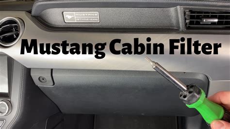 How To Change 2015 2020 Ford Mustang Cabin Air Filter Remove