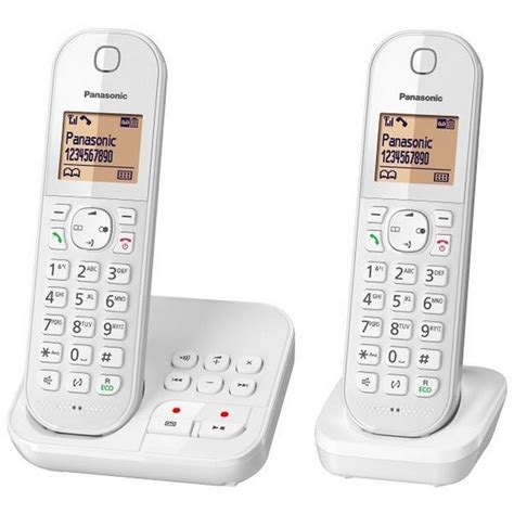 Téléphone fixe sans fil Duo KX TGC422FRW Blanc PANASONIC le