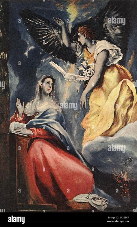 El greco the annunciation fotografías e imágenes de alta resolución Alamy