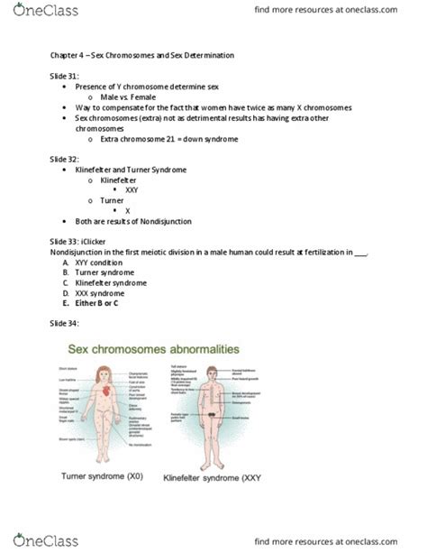 BIOLOGY 283 Lecture Notes Spring 2017 Lecture 4 Turner Syndrome