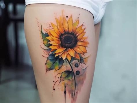 Sunflower Tattoo Meaning Revealed Designs Sunflower Tattoo Meaning