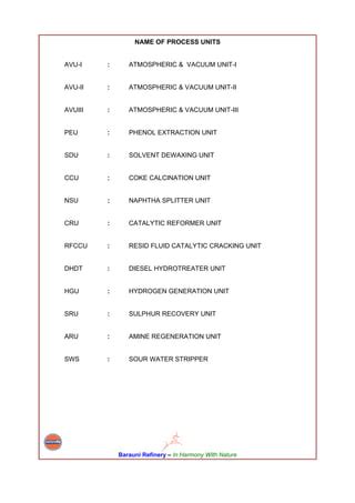 Indian oil corporation barauni refinery | PDF