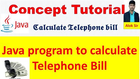 Telephones Bills Calculate In Java Java Program To Calculate