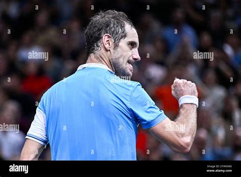 Richard Gasquet during the Rolex Paris Masters ATP Masters 1000 tennis ...