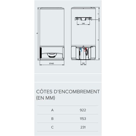 Kit Chauffe Eau Hybride Thermodynamique Ariston Lydos 100 L