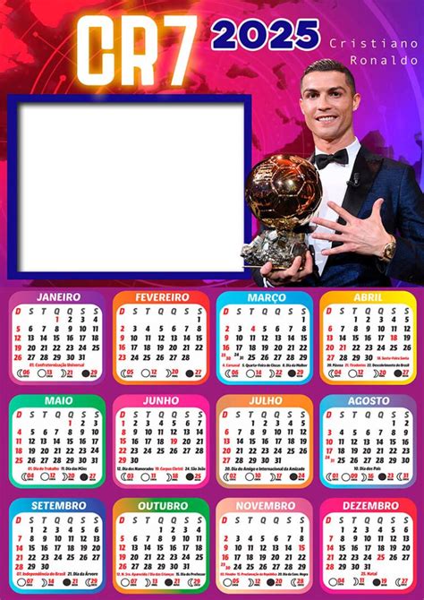 Calend Rio Cristiano Ronaldo Em Png Arte Digital Calend Riolegal