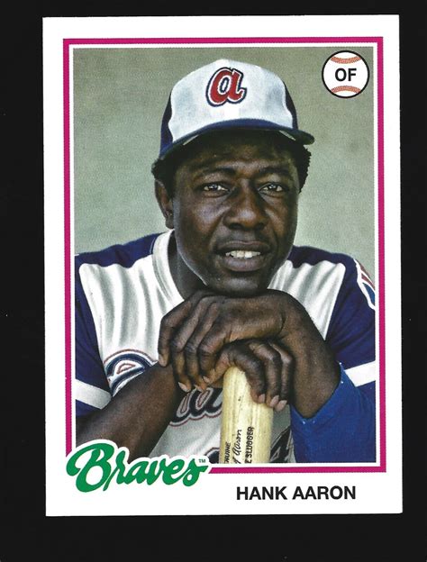 Topps Archives Design Hank Aaron Hof Atlanta Braves