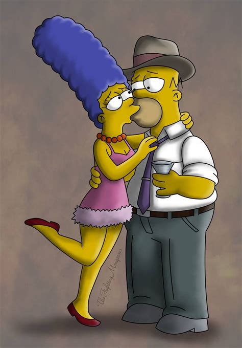 Kiss Kiss by TheFightingMongooses | Simpsons art, Simpsons artist ...