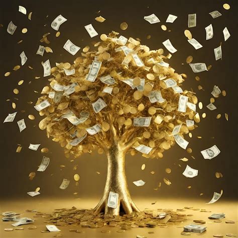 Premium Photo Golden Money Tree