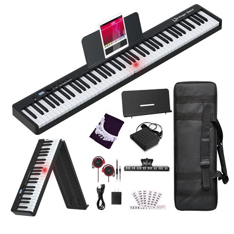 Finger Dance Folding Piano 88 Key Keyboard Digital Piano With Midi Portable 88 Key Full Size