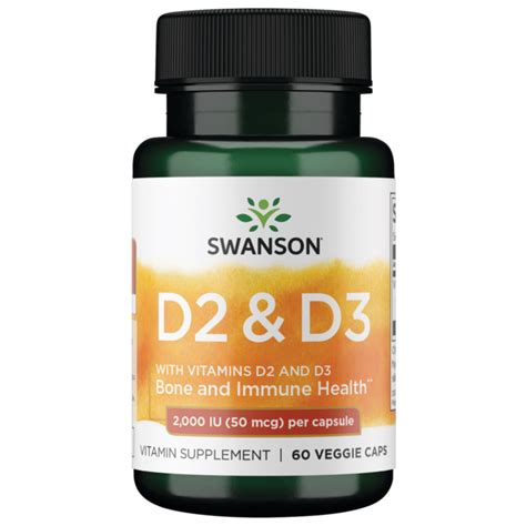 Swanson Premium Vitamin D Complex With Vitamins D D Veg Caps