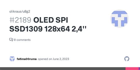 Oled Spi Ssd X Issue Olikraus U G Github
