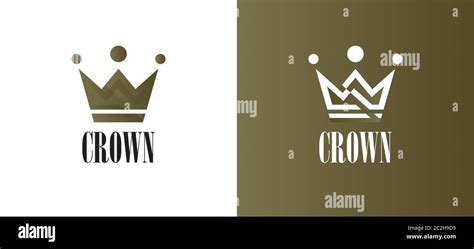 King crown logo template Banque de photographies et dimages à haute